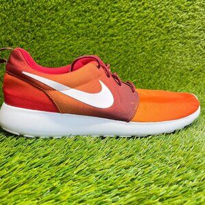 Nike Roshe One Mens Size 9.5 Orange White Red Athletic Running Shoes Sneakers